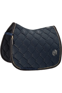 2025 Eskadron Heritage Cotton Glitter Crystal Saddle Cloth 211358 423 380 - Navy